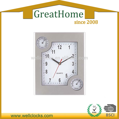 plastic weather station quartz wall clock