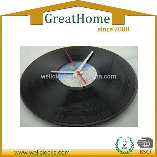 Promotion Decorative Vinyl Record Vintage Wall Clock