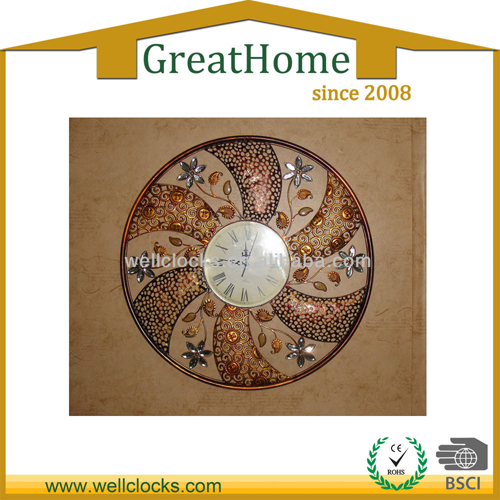 Classical antique metal wall clock