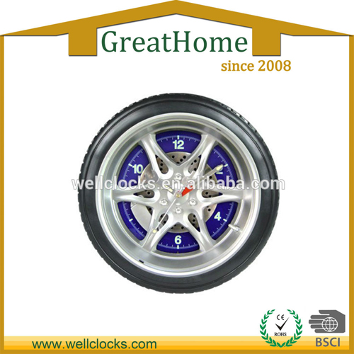 Tire Shape Wall Clock ABS Plastic