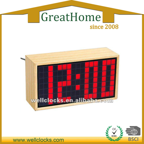 HOT ITEM!!! High-level LED Wood Table clock