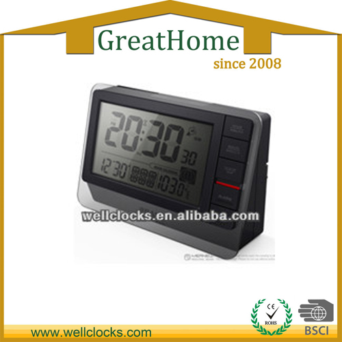 New design LCD display radio controlled table RCC alarm cloc