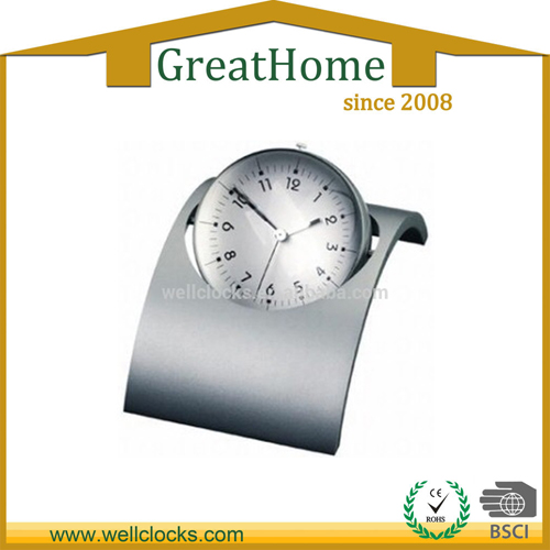 Alloy table alarm rotating clock