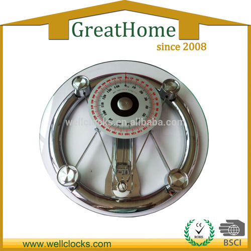 150kgs 8mm Tempered Glass Mechanical Bathroom Scale