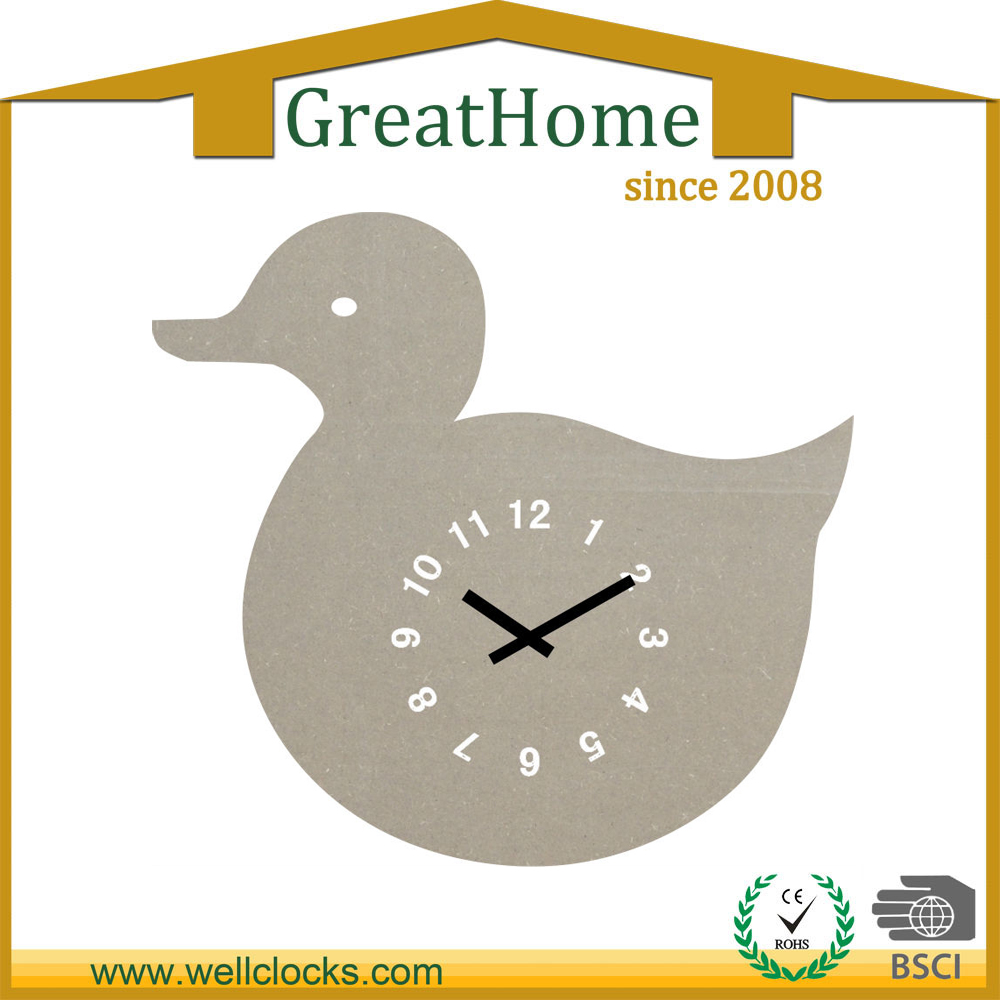 MDF animal clock in duck shape