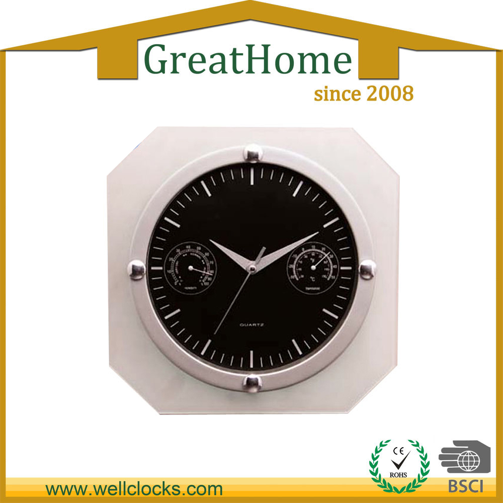 Unique Plastic Weather Station Wall Quartz Analog Clock