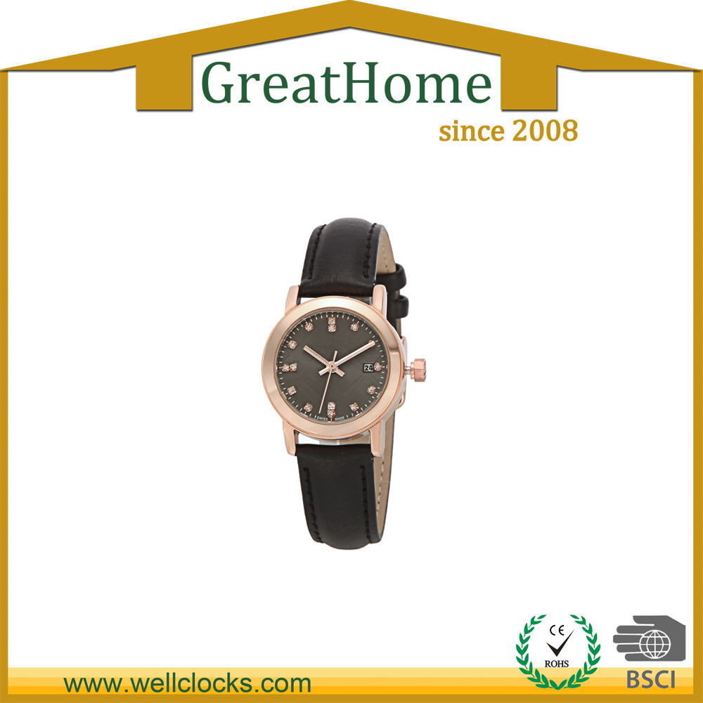 Fashion Alloy Case Wrist Watch for Gift