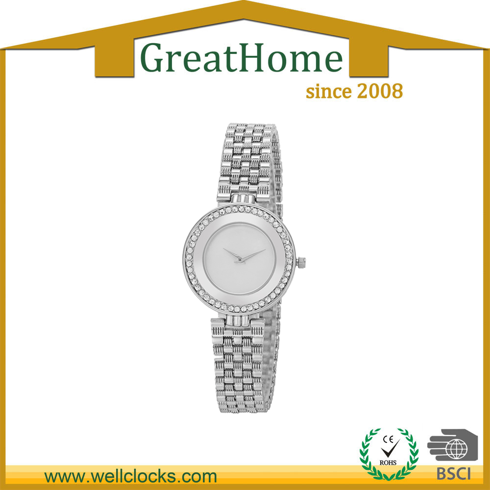 Silver simple fashion ladies watch