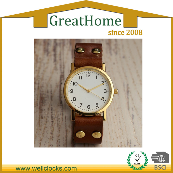 Fashion Brown Leather Watch