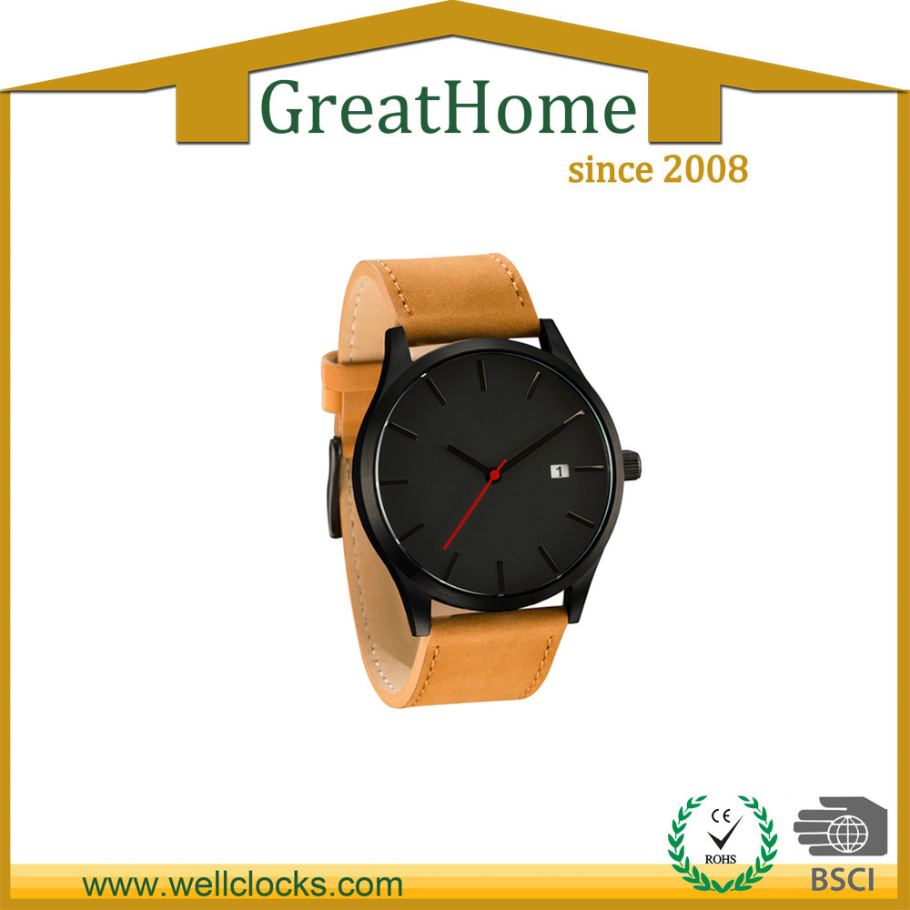 Fashion simple Brown Leather Watch