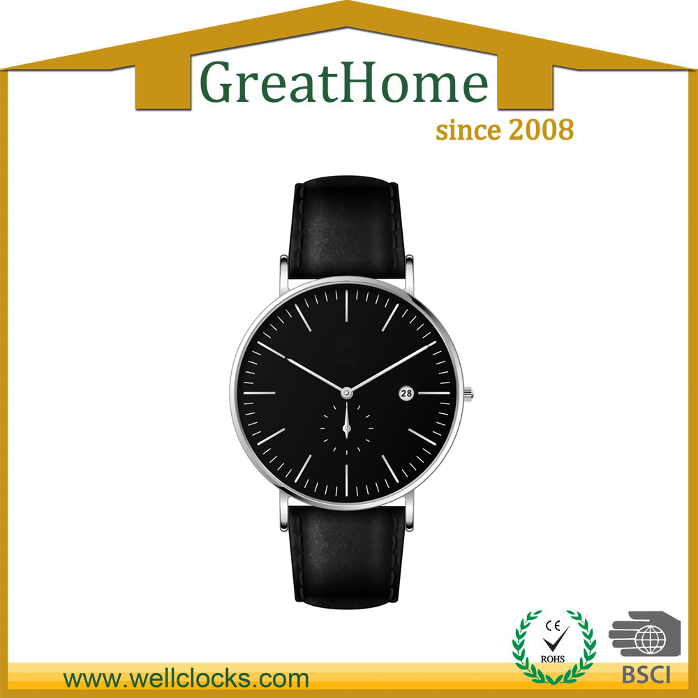 Black fashion simple watch